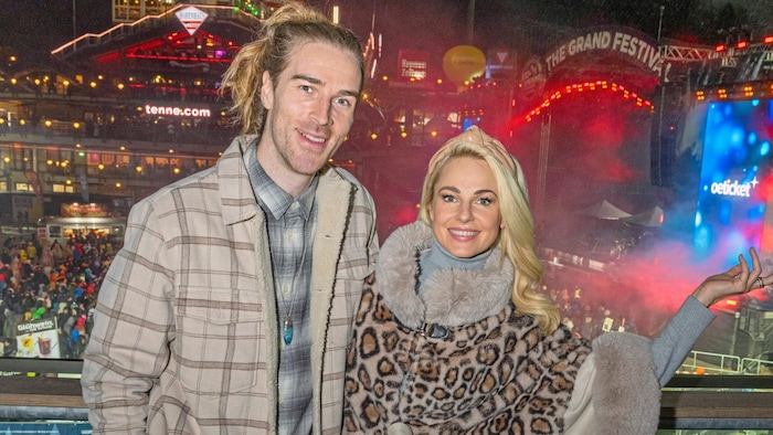 Silvia Schneider mit Freund Jamie Harrison