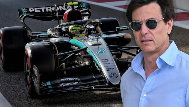 Nach dem frühen Quali-Aus von Lewis Hamilton geht Toto Wolff (re.) mit seinem Team hart ins Gericht.  (Bild: GEPA)