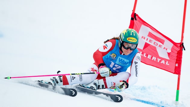 Victoria Olivier übernahm die Führung in der Europacup-Riesentorlaufwertung. (Bild: GEPA pictures)