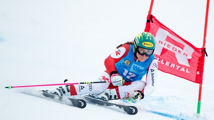 She celebrated her first European Cup victory in the giant slalom on Saturday in Hippach.