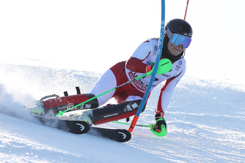 Im Slalom holte sie sich 2024 Rang drei bei den österreichsichen Meisterschaften. (Bild: GEPA pictures)