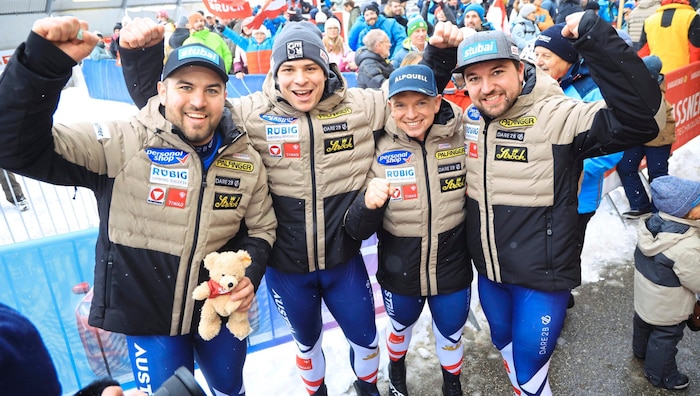 Nico Gleirscher (li.) Jonas Müller (mi.) Wolgang Kindl (2. von re.)