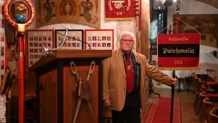 Schriftführer Herbert Sturm fühlt sich in der „Burg“ wie zu Hause. (Bild: Wenzel Markus)