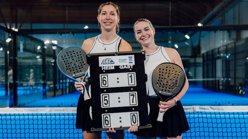 Christine Seehofer-Krenn and Nina Geretschläger won the women's final of the Austrian Padel Masters. (Bild: APU/Michael Meindl)