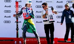 Nach dem historischen zweiten Platz von Lucas Pinheiro Braathen (li.) wurde getanzt. 