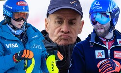 Mikaela Shiffrin (links) und Marco Schwarz (rechts) können den jüngsten Alleingang von ...