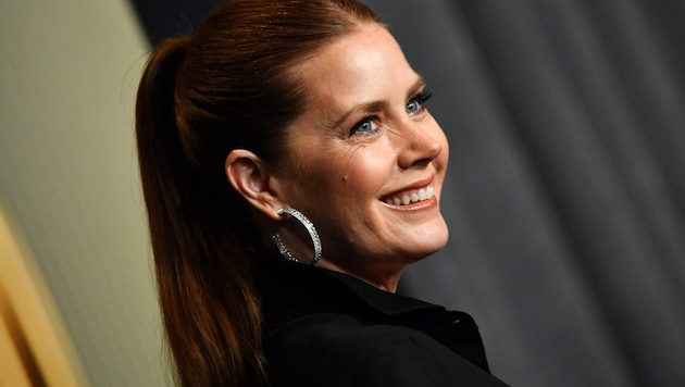 Amy Adams wears make-up on the red carpet, but in private she likes to keep it natural and is just "mom". (Bild: APA/AFP/VALERIE MACON)