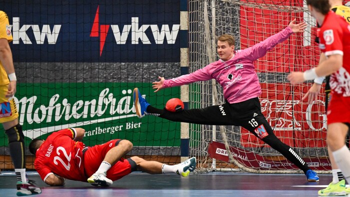 Bregenz keeper Ralf Patrick Häusle is a permanent fixture at the record champions.