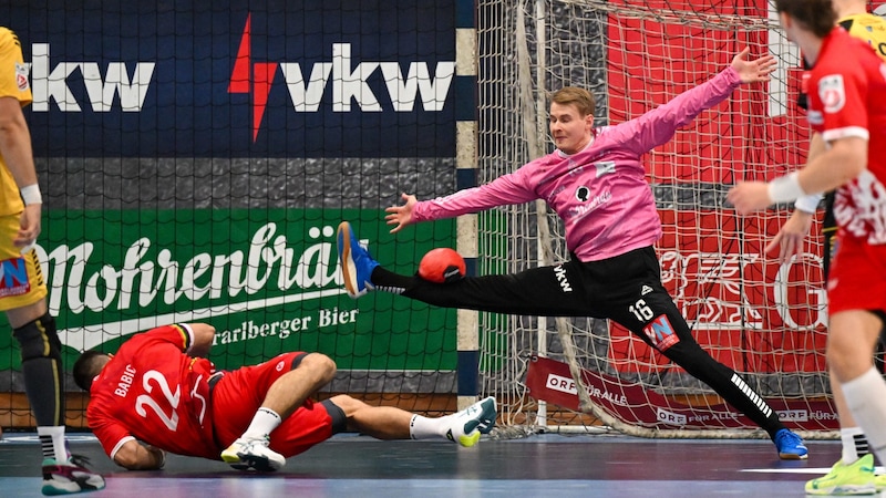 Bregenz-Keeper Ralf Patrick Häusle ist eine fixe Größe beim Rekordmeister. (Bild: GEPA pictures)