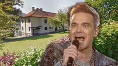 Weltstar Robbie Williams soll an den Ossiacher See ziehen. (Bild: www.PPS.at, Screenshot/Google Maps, Krone KREATIV)