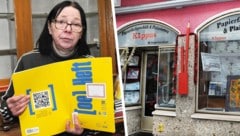 Susanne Feuerschlager schreibt das letzte Kapitel des legendären Papiergeschäfts im Mostviertel. (Bild: Krone KREATIV/Franz Crepaz)