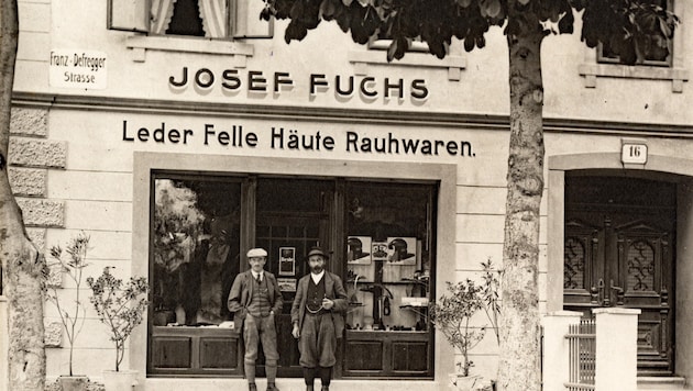 1920 betrieb Engelbert Fuchs die Lederhandlung seines Vaters. (Bild: TAP/Unbekannt, Sammlung Herbert Geiger)