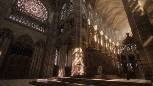 With "Notre-Dame de Paris: Journey Back in Time", Ubisoft invites you to visit the famous cathedral virtually. (Bild: Ubisoft)