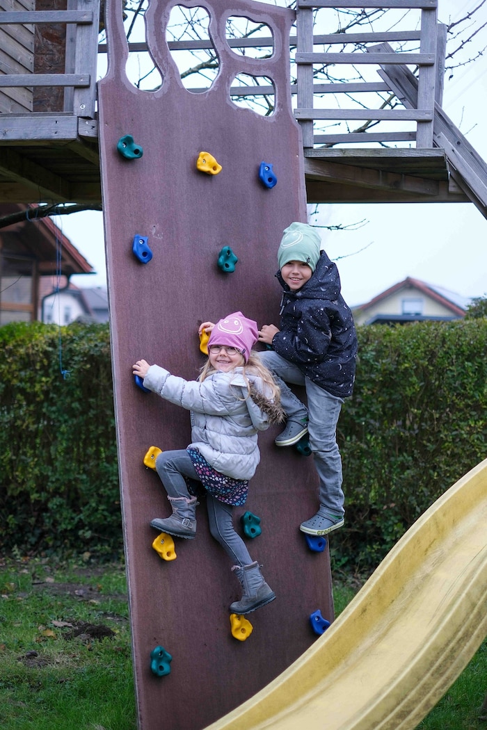 Dad built the tree house