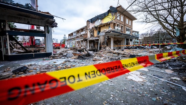 Sechs Menschen waren bei dem Hauseinsturz nach einer verherrenden Explosion in Den Haag ums Leben gekommen.  (Bild: AFP)