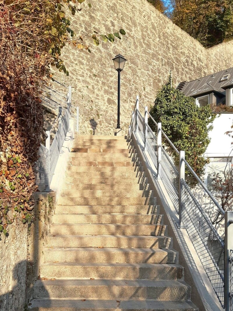 Die Stiege auf den Mönchsberg soll nach Alma Rosé benannt werden, (Bild: Stadt:Salzburg / Manuel Wolfesberger)