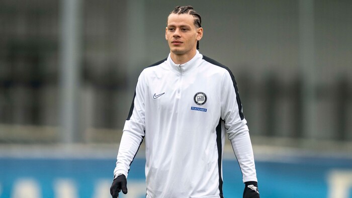 Sturms Angreifer Erencan Yardimci glänzte beim Training vor dem Abflug nach Lille mit neuer ...