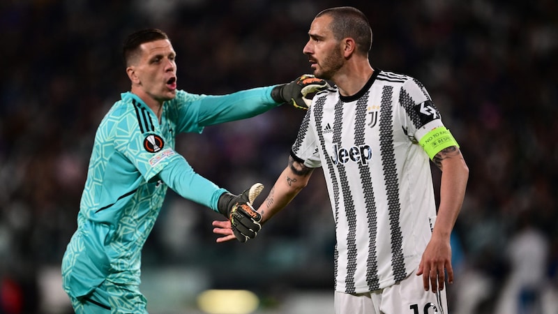 Szczesny steht mittlerweile beim FC Barcelona unter Vertrag, Bonucci hat seine Karriere im Sommer beendet. (Bild: AFP/APA/Marco BERTORELLO)