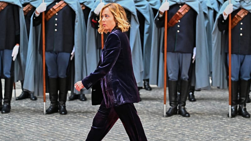 Italy's head of government Giorgia Meloni tried to appease the situation. (Bild: AFP/Andreas SOLARO)