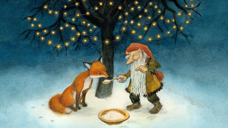 Ursula Laudacher liest „Tomte Tummetott“ und „Tomte und der Fuchs“ mit bunten Illustrationen auf der großen Kinoleinwand in Wels. Geeignet ist die Veranstaltung für alle ab 4 Jahren. Datum: Samstag, 14. Dezember, um 16 Uhr Infolink: programmkinowels.at (Bild: Verlag Friedrich Oetinger)