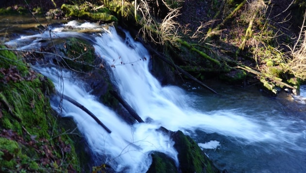 The waterfalls of the Brühlbach stream. (Bild: Bergauer Rubina)