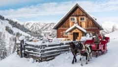 Auf dem Weg zur besinnlichen Weihnachtsstimmung am Katschberger Advent fährt man mit dem Pferdeschlitten. (Bild: © Franz Gerdl)