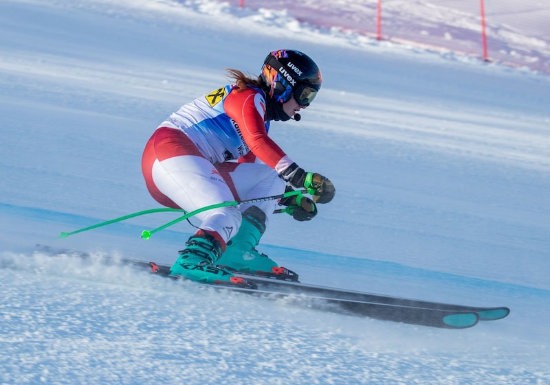 Veronika Aigner flog zum Sieg. (Bild: ÖSV/Clemens Derganc)