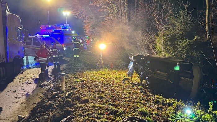 Die Unfallstelle bei Pischelsdorf.