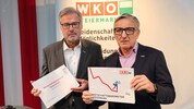 Katerstimmung in der Wirtschaft: Karl-Heinz Dernoscheg und Josef Herk (re.).