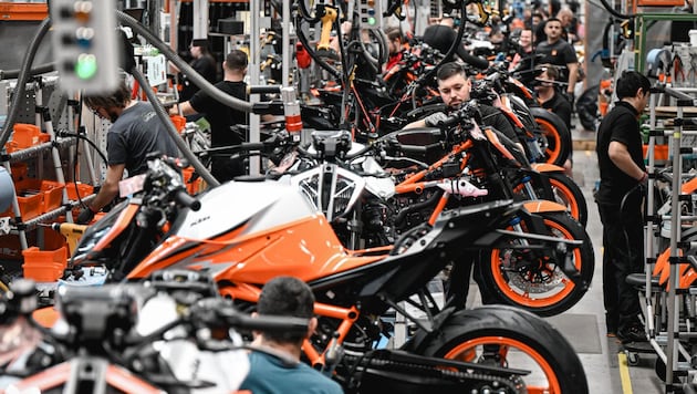 The traditional Christmas break in production at KTM starts a week earlier than usual this year. (Bild: Wenzel Markus)