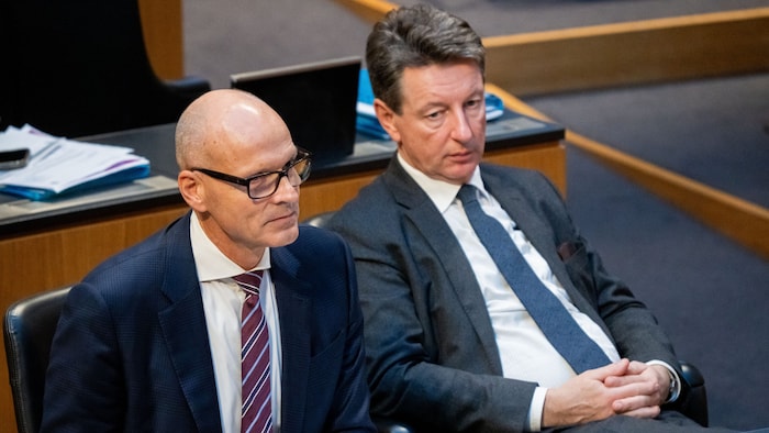 Harald Stefan (FPÖ) und Norbert Nemeth (FPÖ)