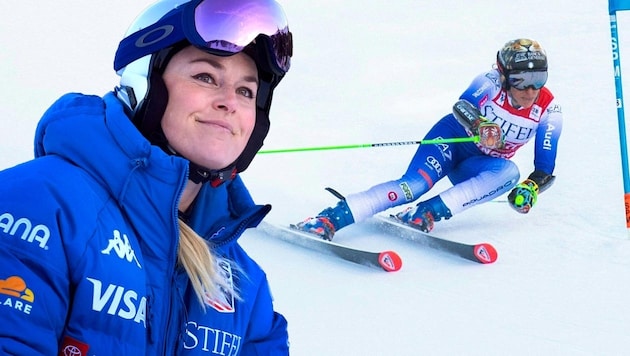 Lindsey Vonn and Federica Brignone (Bild: AFP)