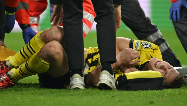 Nico Schlotterbeck suffered a serious injury against Barcelona. (Bild: APA/AFP/INA FASSBENDER)