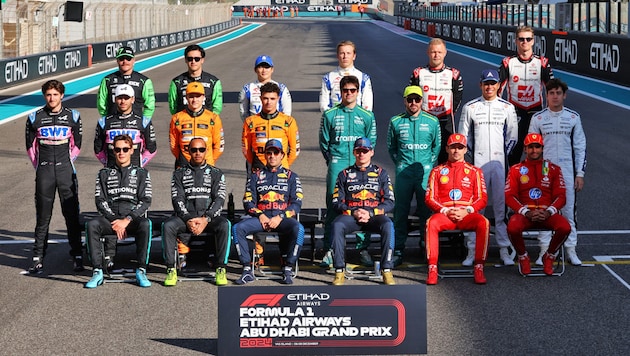 20 drivers, 10 teams: the stars of Formula 1. (Bild: GEPA/GEPA pictures)