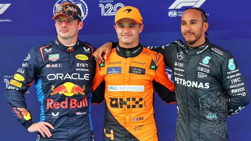 They cashed in the most: Verstappen, Norris and Hamilton (from left to right) (Bild: GEPA/GEPA pictures)