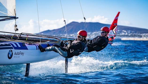 Lukas Haberl and Tanja Frank (front) are going their separate ways. (Bild: OeSV/Dominik Matesa)