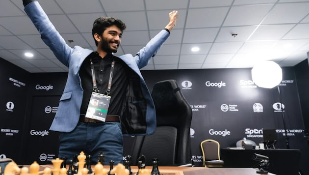 Dommaraju Gukesh is the youngest world chess champion in history. (Bild: X/narendramodi)