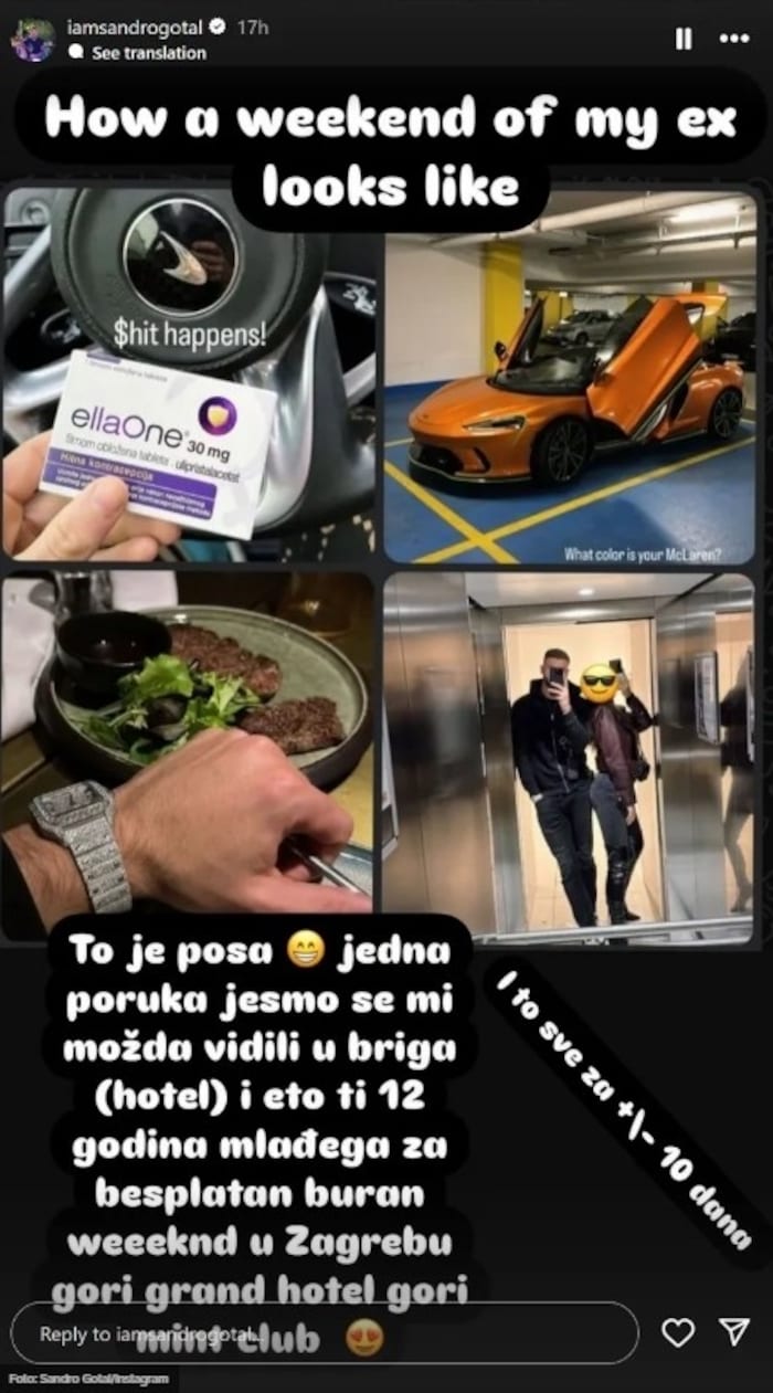 Auf Instagram kommentierte Gotal den Beitrag des jüngeren Widersachers.