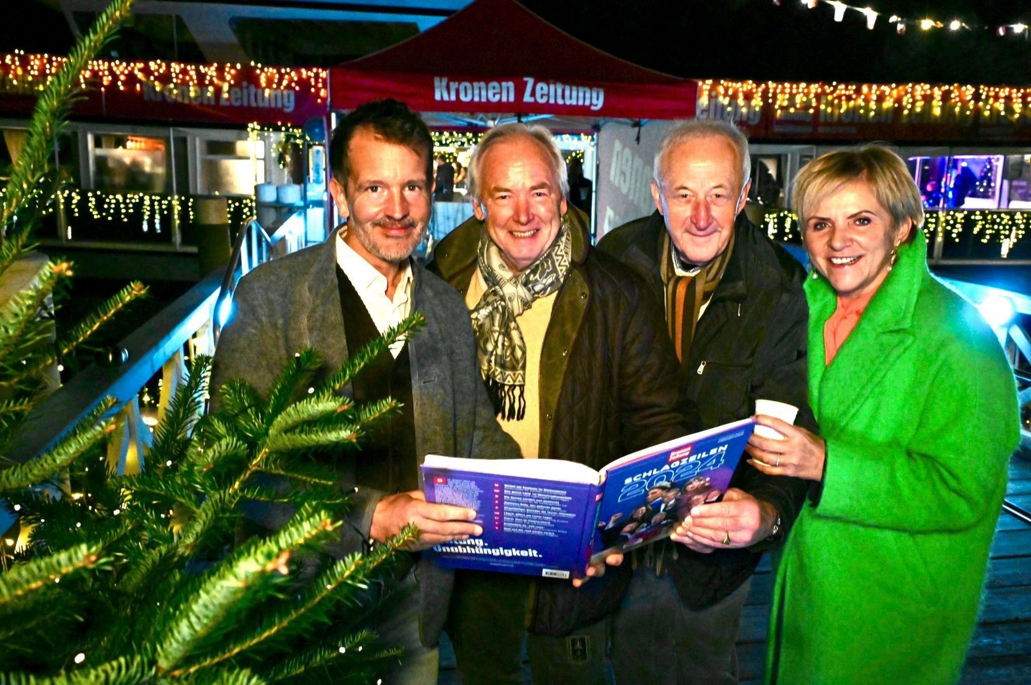 "Bergkrone" Hannes Wallner, former LH Gerhard Dörfler, head of civil defense Rudi ...