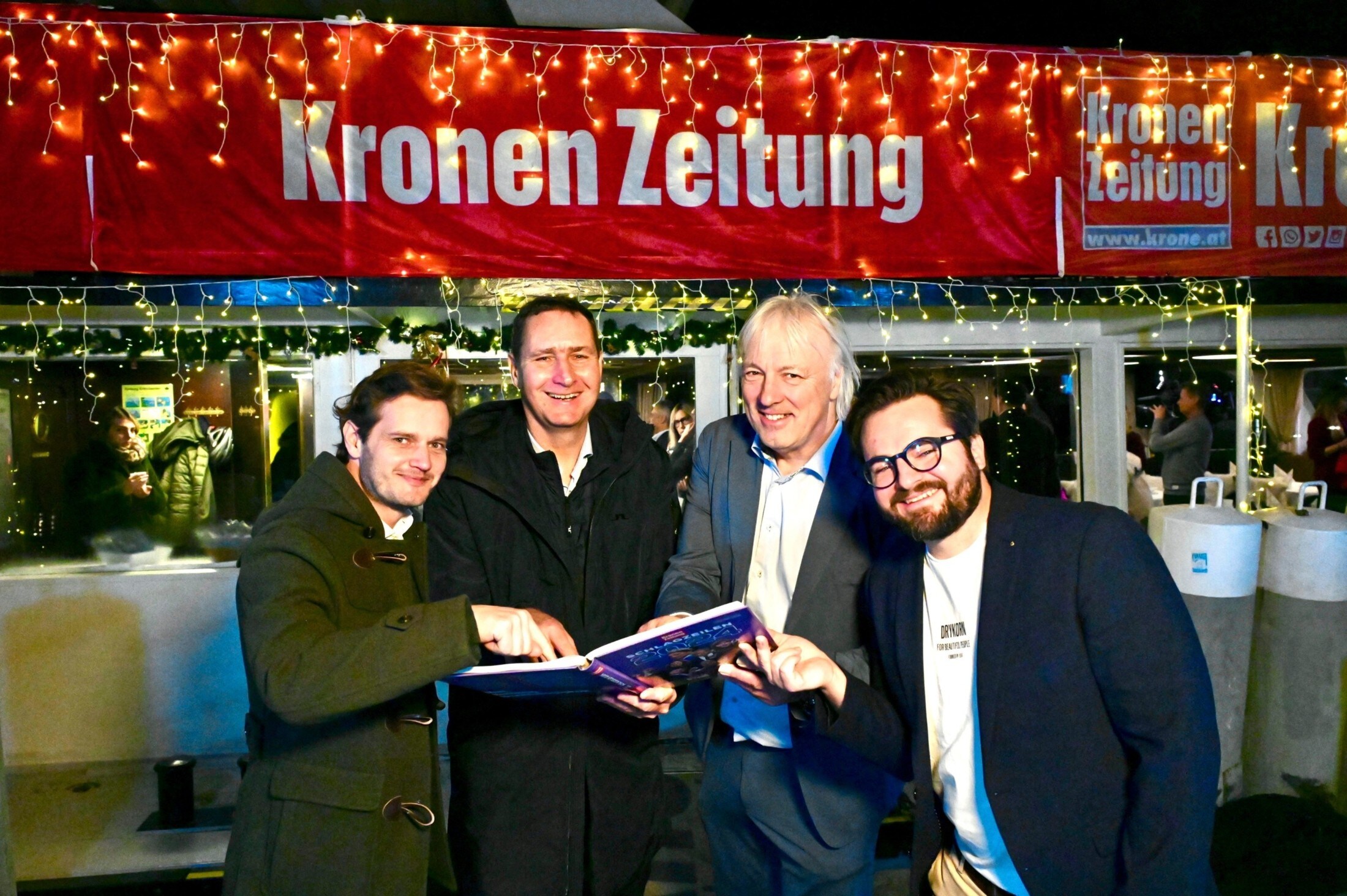 Full of energy: Christoph Herzeg, Reinhart Draxler, Adolf Melcher (all KELAG) and ...