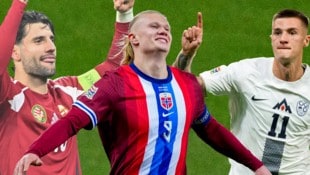 Dominik Szoboszlai, Erling Haaland, Benjamin Sesko – mögliche Gegner für Österrieich in der ...