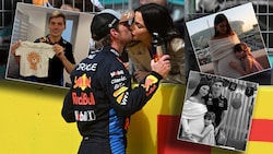 Max Verstappen und seine Kelly freuen sich auf ihr erstes gemeinsames Baby. (Bild: AFP/APA/Getty Images via AFP/GETTY IMAGES/Mark Sutton)