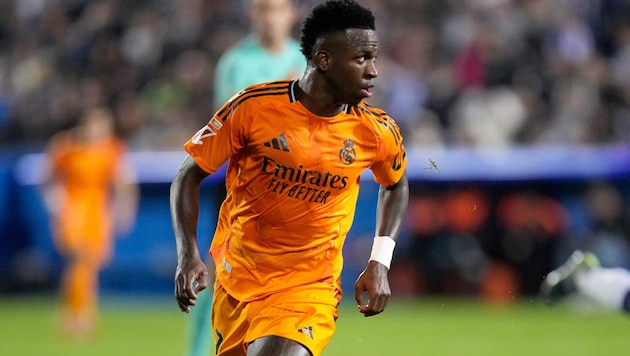 Real-Madrid-Stürmer Vinicius Junior (Bild: Copyright 2024 The Associated Press. All rights reserved)