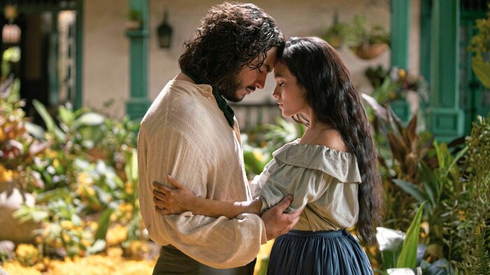 José Arcadio Buendía (Marco González) and Úrsula Iguarán (Susana Morales) gründen eine Familie ...