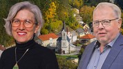 Hilde Ramberger lobt In Gutenstein die Zusammenarbeit mit Herbert Schmierl (ÖVP)