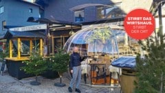 Ein Iglu auf der Terrasse ist eine der neuen Attraktionen der Eventbar Weissenbach. (Bild: Peter Freiberger, Krone KREATIV)