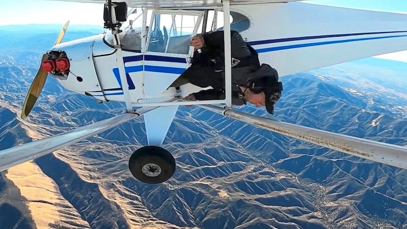 Pilot Trevor Jacob ließ sogar ein Flugzeug abstürzen (Bild: Trevor Jacob)