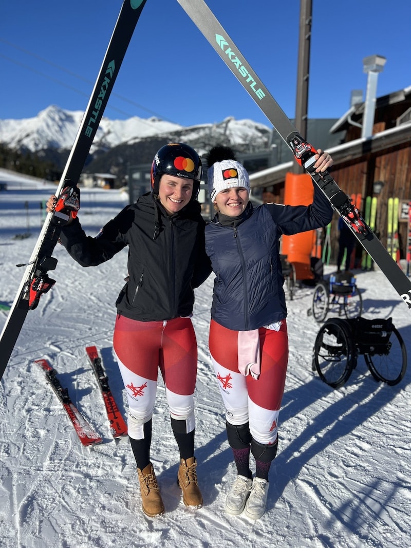 Elisabeth und Veronika Aigner räumten in Steinach am Brenner drei Siege in drei Rennen ab. (Bild: Ski Austria/Clemens Derganc)