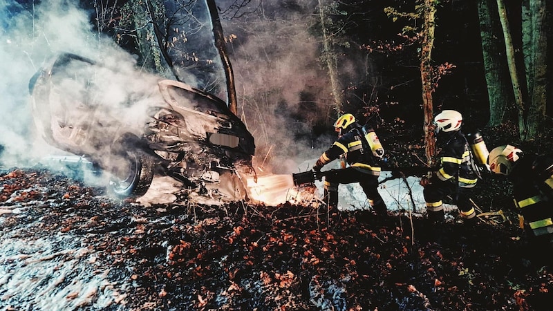 Der Einsatz war für die Feuerwehren Heiligenkreuz am Waasen, Pirching am Traubenberg und Edelstauden sehr fordernd. (Bild: FF Edelstauden)