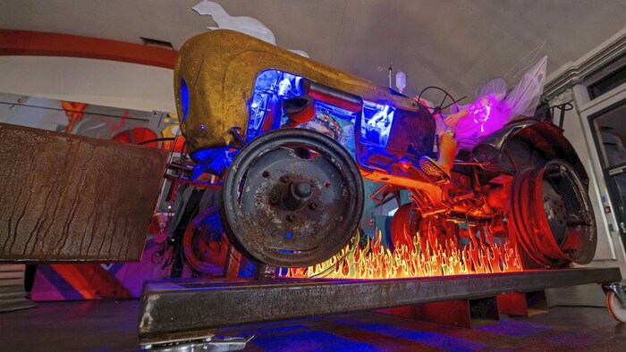 Dieser Traktor aus dem Jahr 1960 brannte zweimal.